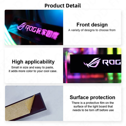 FREEZEMOD Painel Lateral GPU RTX3090 GTX ROG Decoração PC Placa de Vídeo Lâmpada Faith Water Cooler AURA SYNC Refrigeração Líquida ARGB