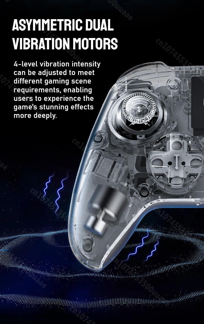 GUSGU G7 1.44-inch Smart Screen Wireless Controller 3 Modes for Switch PS4 IOS Android TV PC Tesla Gamepad, Same Product for X01