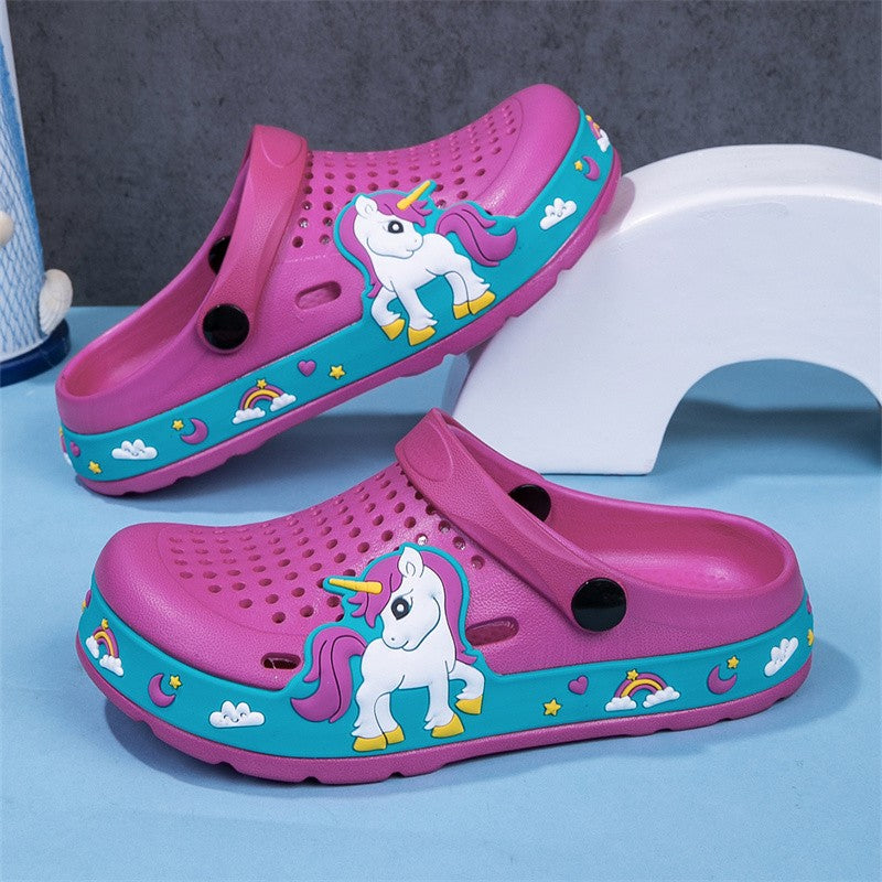 New Kids Clogs Baby Girls Slippers Summer Beach Water Shoes Indoor Outdoor EVA Casual Slipper Cute Little Girls Shoes Sandals