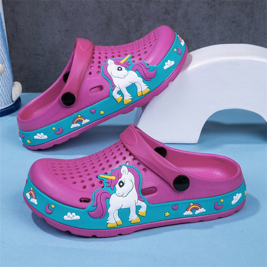 New Kids Clogs Baby Girls Slippers Summer Beach Water Shoes Indoor Outdoor EVA Casual Slipper Cute Little Girls Shoes Sandals