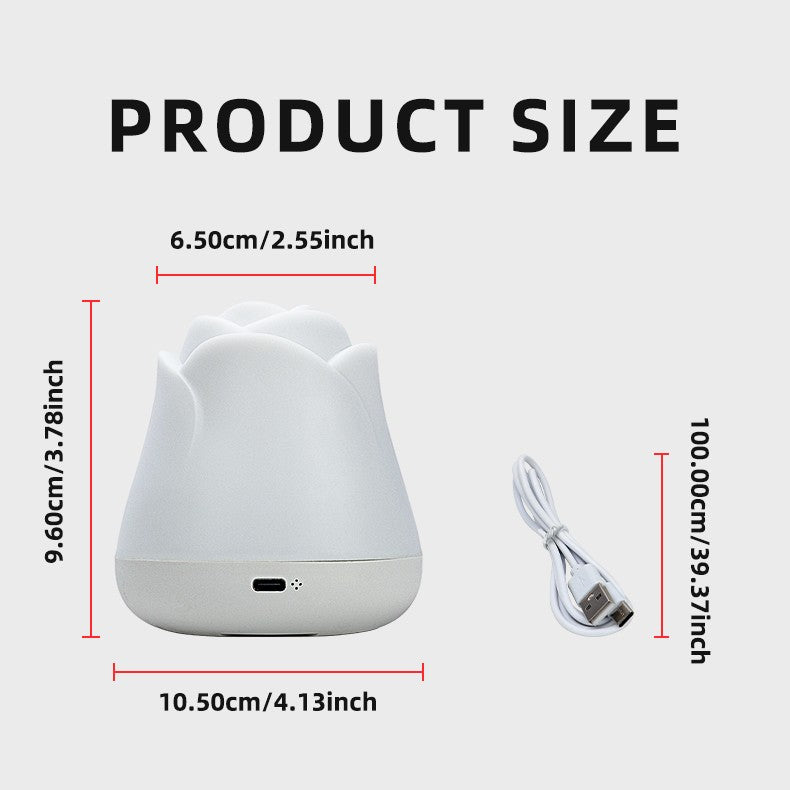 Night Lights for Bedroom Sleeping Lamp Rose Decor Light USB Charging Touch Led Lights For Christmas Gift House Decoration light