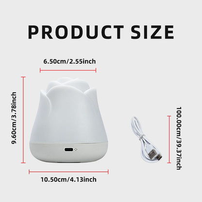Night Lights for Bedroom Sleeping Lamp Rose Decor Light USB Charging Touch Led Lights For Christmas Gift House Decoration light