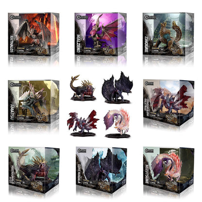 Monster Hunter CUBE Zinogre Amatsu Crimson Glow Valstrax Gore Magala MAGNAMALO Mizutsune Boneco de Dragão Modelo de Brinquedos