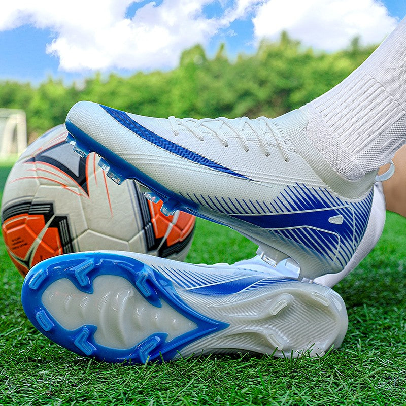 New Men Football Boots FG Training Shoes Soccer Shoes Non-Slip Soccer Cleats Long Spikes Ultralight Outdoor Drop Shipping