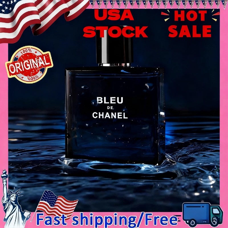 Brand Men Perfume 100ml, Pheromone Cologne with Floral Scent, Fresh Natural Spray for Hombre, Lasting Parfums Homme