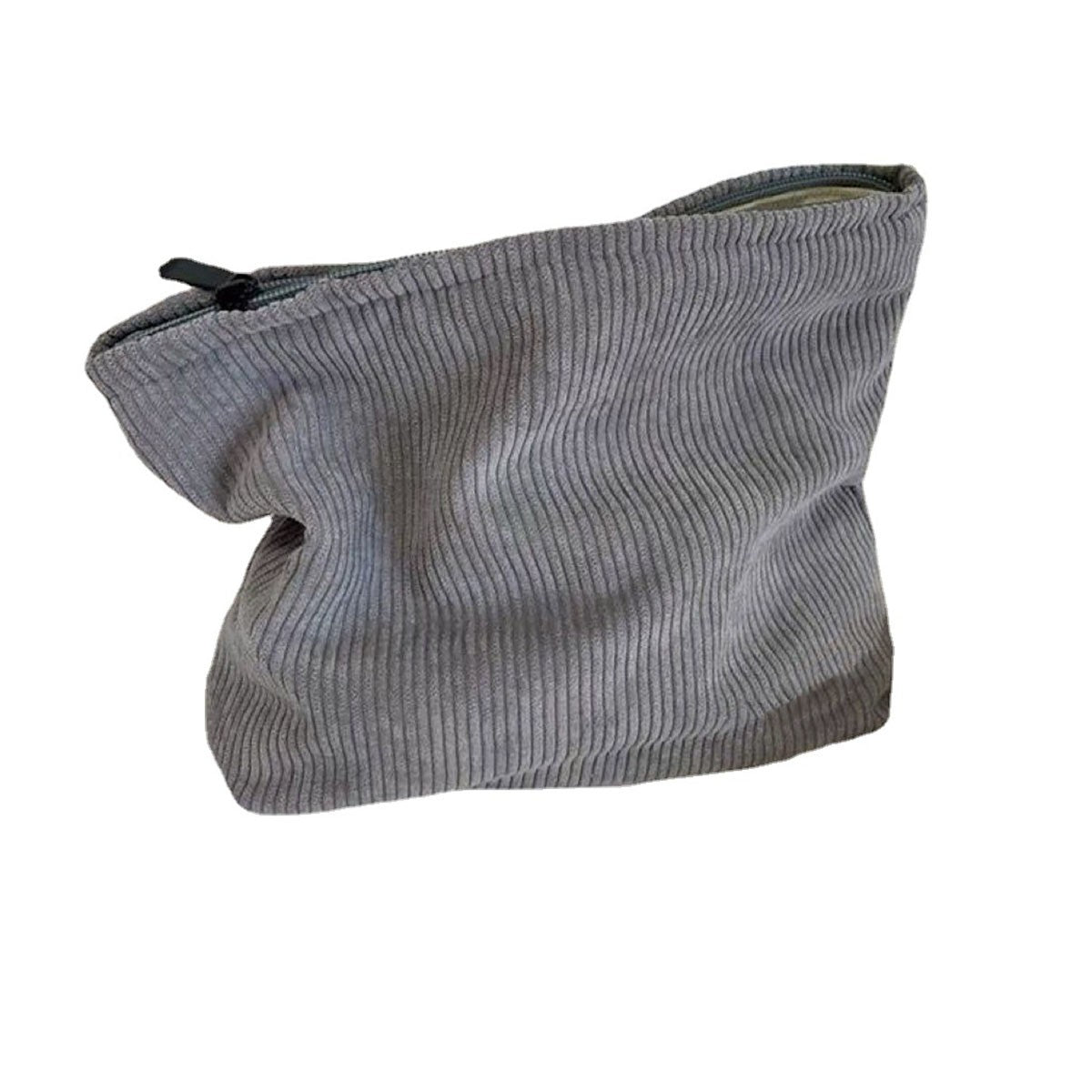 Corduroy Travel Cosmetic Bag Portable Makeup Storage Bag Purses Women Large Capacity Zipper Make Up Organizer Storage Clutch