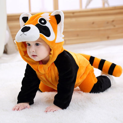 Boys Girls Costume Cute Animal Onesie Halloween Cosplay Outfit Festival Party Jumpsuit Kigurumis Winter Warm Clothes