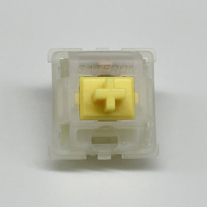 Switch Gateron Milky Yellow 5 pin Hot Swap Vermelho Marrom Claro Branco Leitoso para Teclado Mecânico GK61 GK64 GH60 de 3/5 pinos