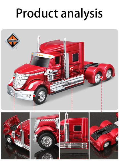 Maisto 1:64 Mercedes-Benz MACK Anthem Trailer modelo de simulação de carro modelo de carro de liga leve brinquedo de carro masculino presente de coleção