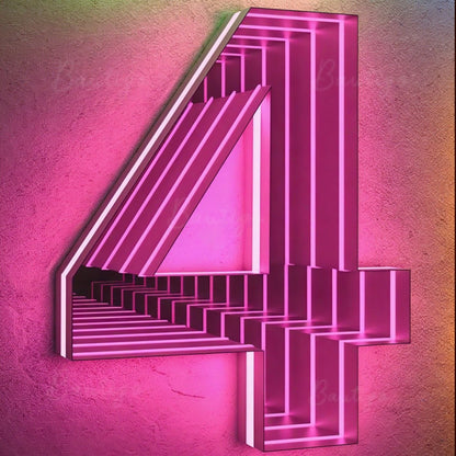 Custom Infinity Mirror Light Up Letter Art Lighting Infinity Mirror Light Customizable for Wall Decor Led Lights Business Sign