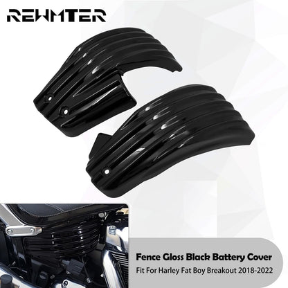 Carenagem da Tampa da Bateria do Lado Direito Esquerdo da Moto para Harley M8 Softail FXBR/S FXDR Sport Glide Fat Boy Bob Breakout 2018-2022