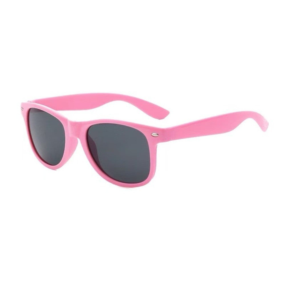 1/8pcs Neon Colors Party Sunglasses Black Studs Retro Unisex Rainbow Street Shot Gift Wedding Favors for Guests
