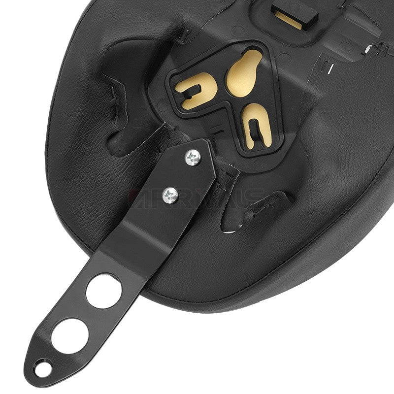 Banco Solo Preto Dianteiro para Piloto/Condutor de Moto para Harley Sportster XL 1200 883 72 Forty Eight 2016 em diante