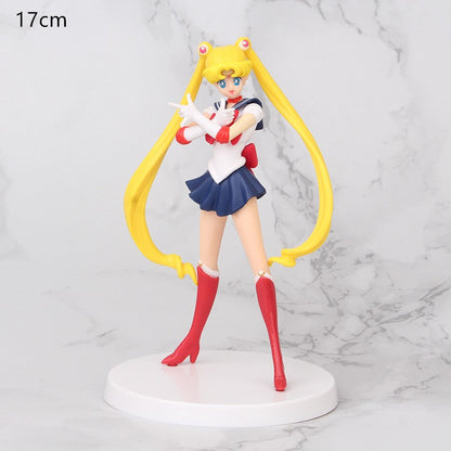 Boneco Sailor Moon Anime Desenho Animado Júpiter Makoto Vênus Minako Tsukino Coelho Boneca Brinquedo Pequena Princesa Decoração de Bolo Enfeites