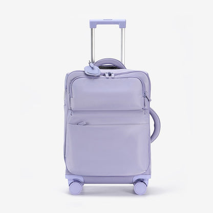 Mala de Viagem Ultra-leve de 20/24/28 polegadas, Grande Capacidade, Pano Oxford, À Prova D'água, Com Rodas, Caixa de Embarque, Senha, Bolsa de Viagem