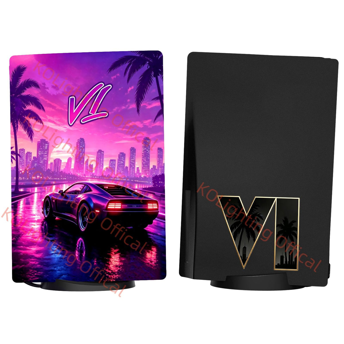 Cover Plates for PS5 Fat Disc Edition Model GT Replacement Side Panels for PS5 Pro Custom Console A Faceplates for PS5 Slim