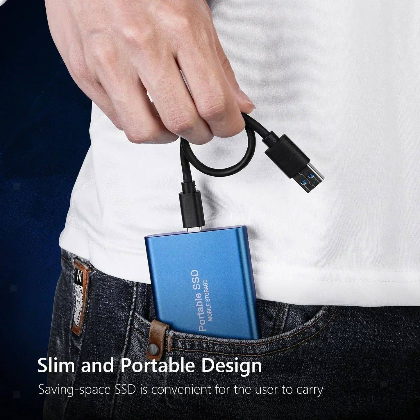 USB3.1 Hard Disk 16TB External Hard Drive 2TB 4TB Portable SSD Type-C High Speed External Solid State Drive for PC MAC Phones