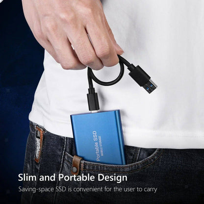 USB3.1 Hard Disk 16TB External Hard Drive 2TB 4TB Portable SSD Type-C High Speed External Solid State Drive for PC MAC Phones