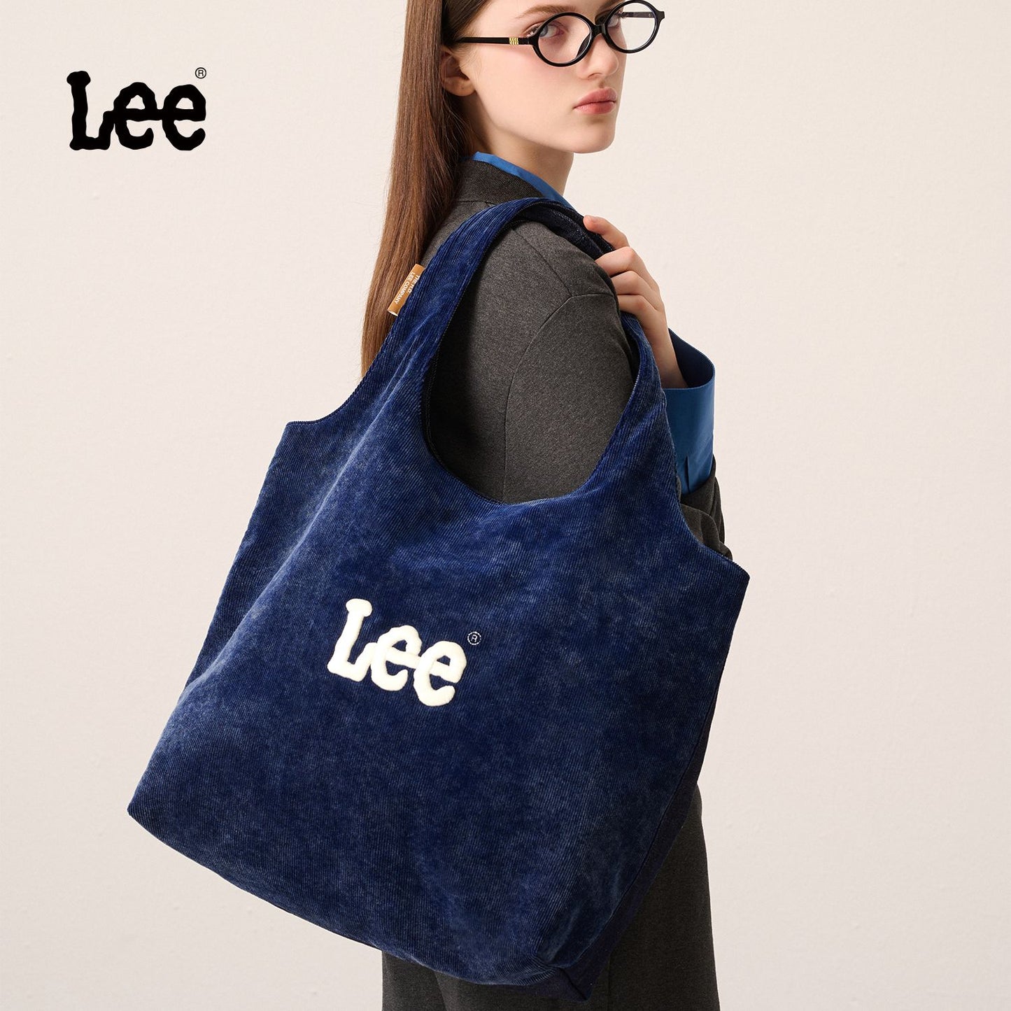 LEE Large Size Canvas Corduroy Women Travel Tote Bag Classic Simple Style Lady Daily Handbag Big Shopping Bags Back To School