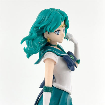 23cm Sailor Moon Anime Figura Marinheiro Marte Mercúrio Júpiter Vênus Saturno Action Figure Modelo Brinquedos Colecionáveis Presente de Aniversário para Crianças