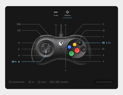 8BitDo M30 Gamepad Wired Controller for Xbox Series X|S, Xbox One, and Windows with 6-Button Layout - Officially Licensed