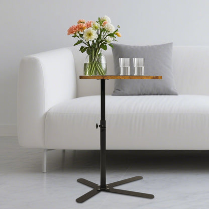 Adjustable Height Laptop Desk Rotating Tabletop Mobile Stand Home Mesa Bedside Table Office Tray Standing Computer Workstat