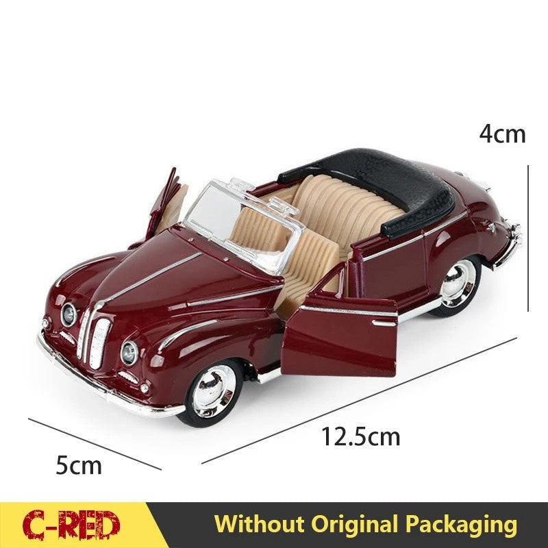 1:32 Alloy Diecast Mustang GT Classic Vintage Car Model Pull Back Car Miniature Vehicle Replica For Collection Gift for Kid
