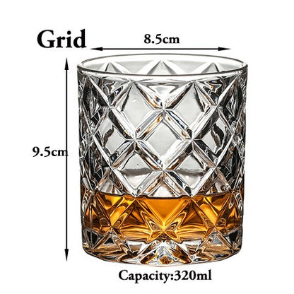 1 Copo de Uísque, Copos Tumbler para Whisky On the Rocks, Vidraria para Coquetéis, Scotch, Bourbon, Gin, Vodca, Conhaque