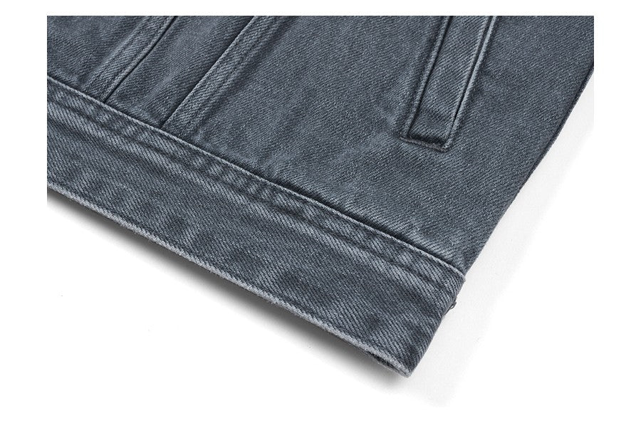 SIMWOOD 2025 Autumn New Oversize Denim Jackets Men 12oz Washed Classical Denim Coats
