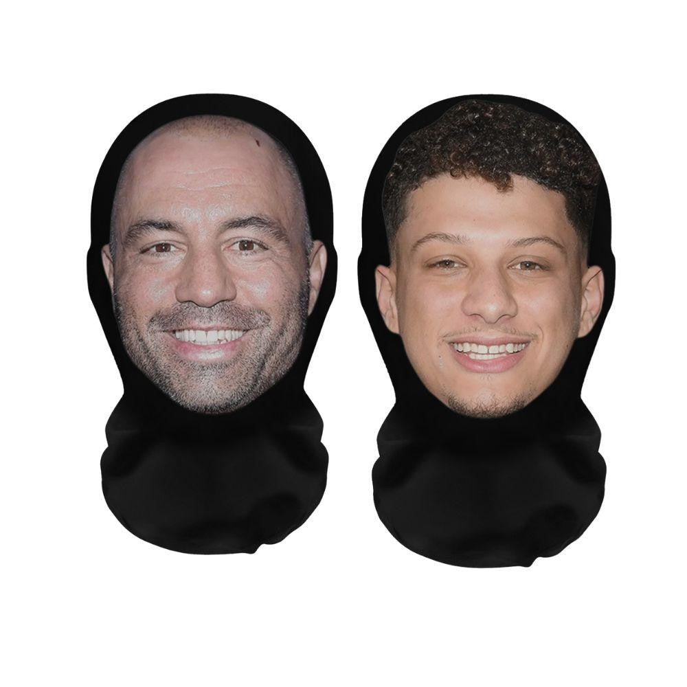 3D Hyper Realistic Funny Balaclava 2 Pack, Elastic Breathable Full Face Cover for Halloween Cosplay Prank Party Outdoor Wear
