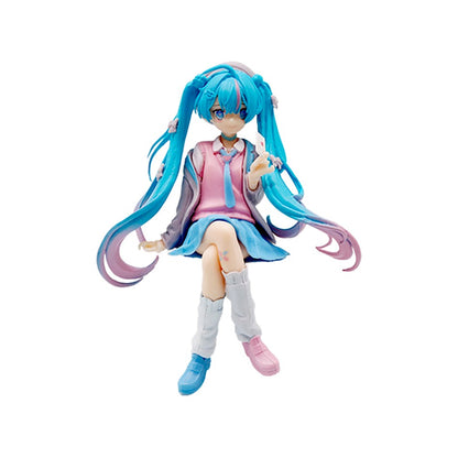 Animação Anime Linda Garota Hatsune Miku Artesanal Diabo Hatsune Miku Orelha de Gato Hatsune Miku Fofa Artesanal Modelo de PVC Decorações