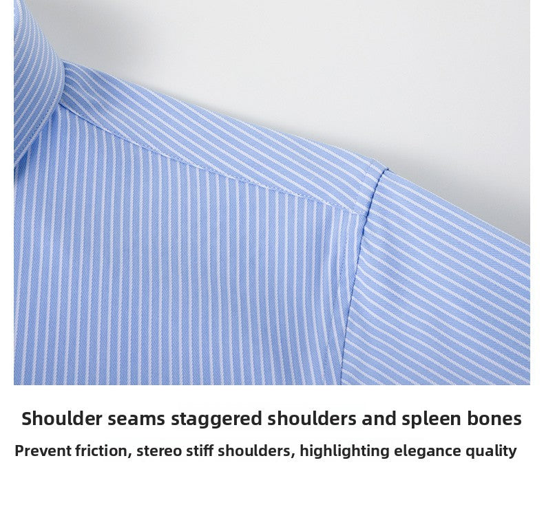 High End Mulberry Silk Soft Anti-wrinkle New Stripped Slim Fit Brand Men Shirts Designer Long Sleeve Business Casual Tops 2025