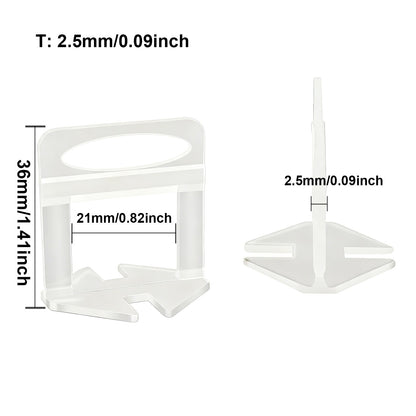 Kit Alicate Cunhas e Clips Niveladores de Revestimento de Chão e Parede para Ferramentas de Construção de 50-200 peças