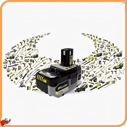 Para bateria de lítio de alta performance RYOBI 18V sem efeito memória e baixa autodescarga para todas as ferramentas P104, P107