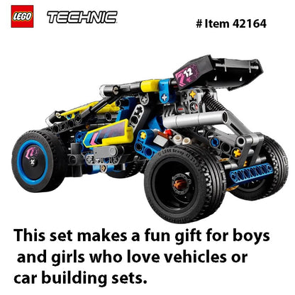 LEGO 42164 Technic Buggy de Corrida Off-Road Montável, Brinquedo Legal para Meninos, Meninas e Crianças de 8 Anos que Adoram Corridas de Rally