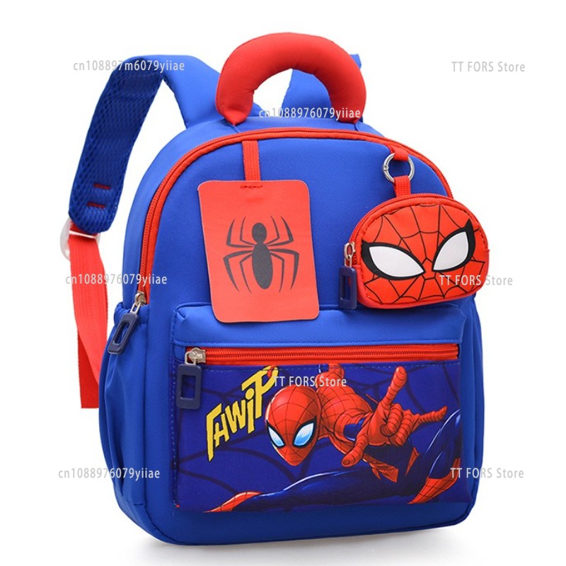 Mochilas escolares infantis meninos e meninas Homem-Aranha desenho animado mochilas de jardim de infância mochilas infantis presentes de aniversário e feriados