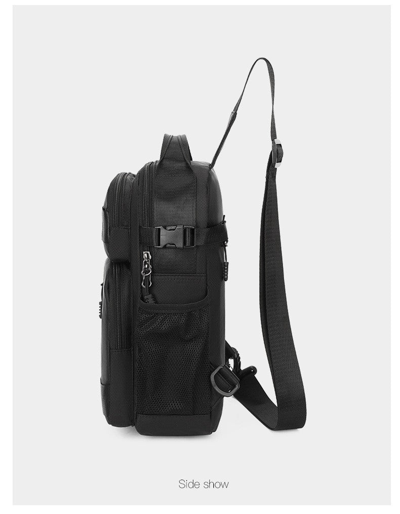 Men Riding Backpack Large Capacity Chest Bag Lightweight Crossbody Sling Bag Casual Outdoor Shoulder Pack for Men Crossbody Bags