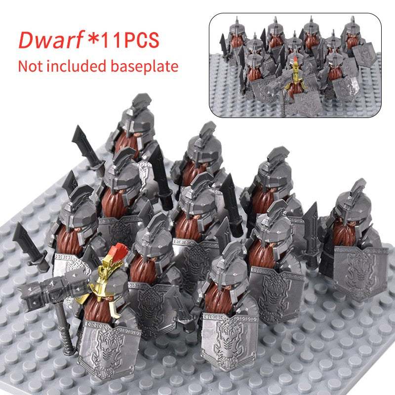 Soldado Asgard Medieval Anão LOTR Javali Cabra Carroça Animais Figuras Blocos de Montar Brinquedos Tijolos Senhor Presente Para Crianças