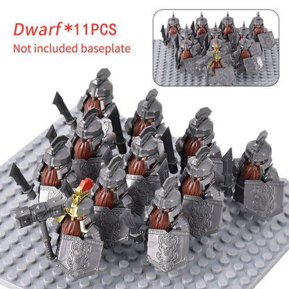 Soldado Asgard Medieval Anão LOTR Javali Cabra Carroça Animais Figuras Blocos de Montar Brinquedos Tijolos Senhor Presente Para Crianças