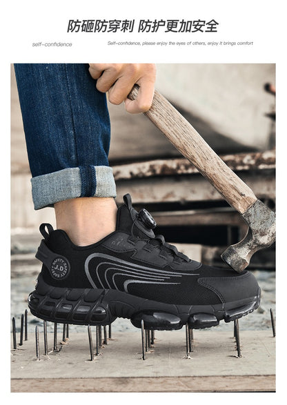 Men's Military Tactical Boots Army Boots Men Side Zipper Military Boots Men Anti-Slip Ankle Boots Work Safety Shoes Hiking Shoe