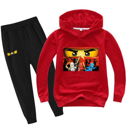 2-13 years Spring Autumn Children Clothing Sets  Kids Clothes Baby Boys Hoodies Pants 2 Pcs Set Tracksuit Anime Outwear Coat