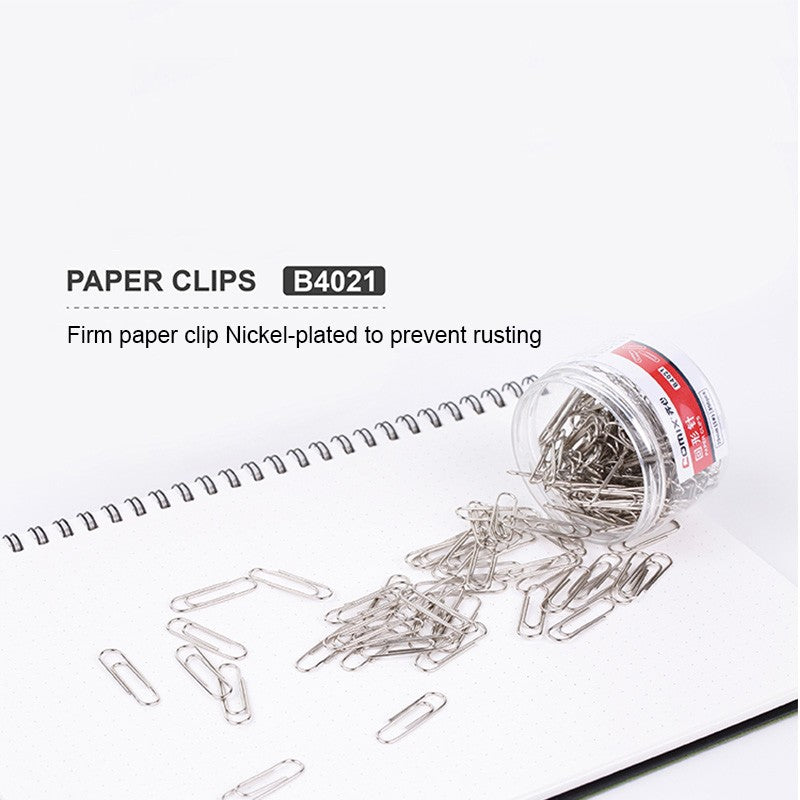 200pcs/box Paper Clips Durable and Rustproof Metal Paperclips for Home School Office Document Organizing Supplies