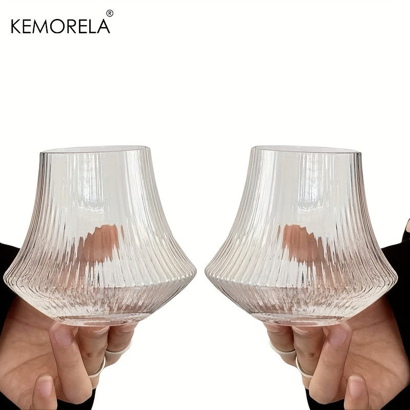 1/2PCS Vertical Cold Brew Coffee Cup Glasses Iced American Latte Water Cups Cold Drink Whiskey Glass for Coffee Lovers