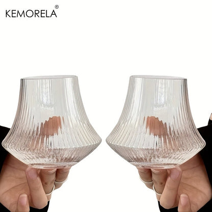 1/2PCS Vertical Cold Brew Coffee Cup Glasses Iced American Latte Water Cups Cold Drink Whiskey Glass for Coffee Lovers