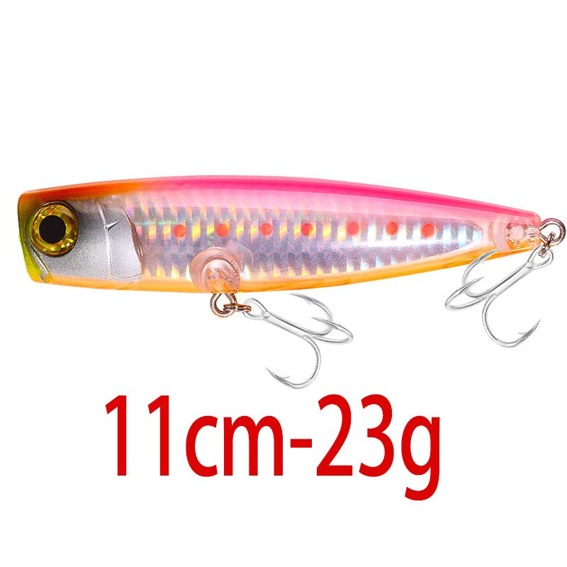 Iscas de Pesca Popper Topwater 11cm 23g 13cm 43g Pesca Boia Artificial Pesca de Baixo, Lúcio, Carpa, Wobbler, Artigos de Pesca