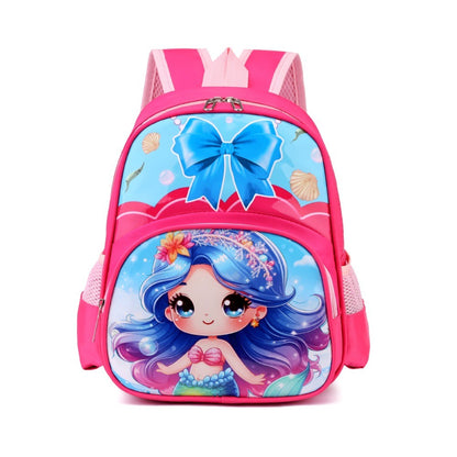 Mochila Escolar Infantil Ultra Leve Disney MARVEL Homem-Aranha Elsa Princesa Kawaii Desenho Animado Meninas Meninos Bolsa de Ombro