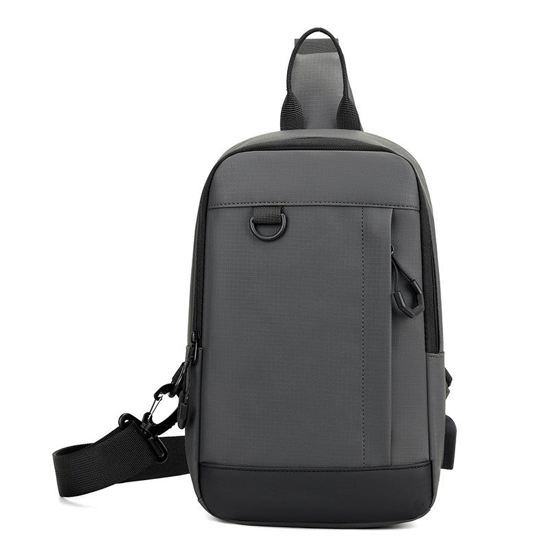 Men's Stylish Shoulder Sling Bag - Compact Waist Pouch with Multiple Compartments (Fits Phone, Wallet & Keys) Chest Pack