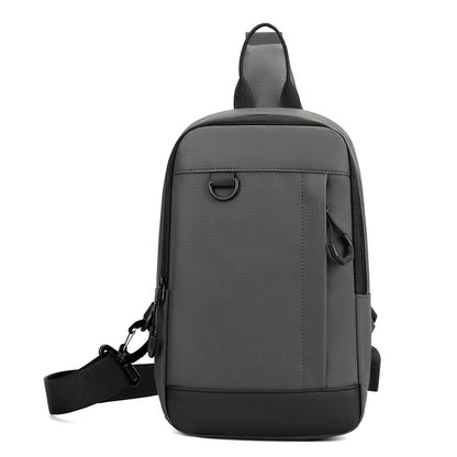 Men's Stylish Shoulder Sling Bag - Compact Waist Pouch with Multiple Compartments (Fits Phone, Wallet & Keys) Chest Pack