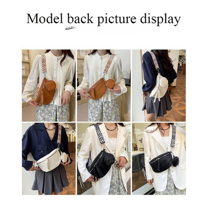 Luxury Genuine Leather Woman Chest Bag High Quality Cow Leather Women's Crossbody Bag With Small Purse Female Handbags Waist Bag