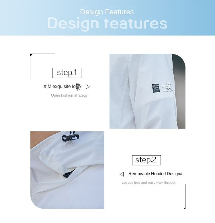 Fashionable and trendy new hot selling sun protection clothing, lightweight and breathable, couple's cold and super strong UV pr